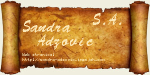 Sandra Adžović vizit kartica
